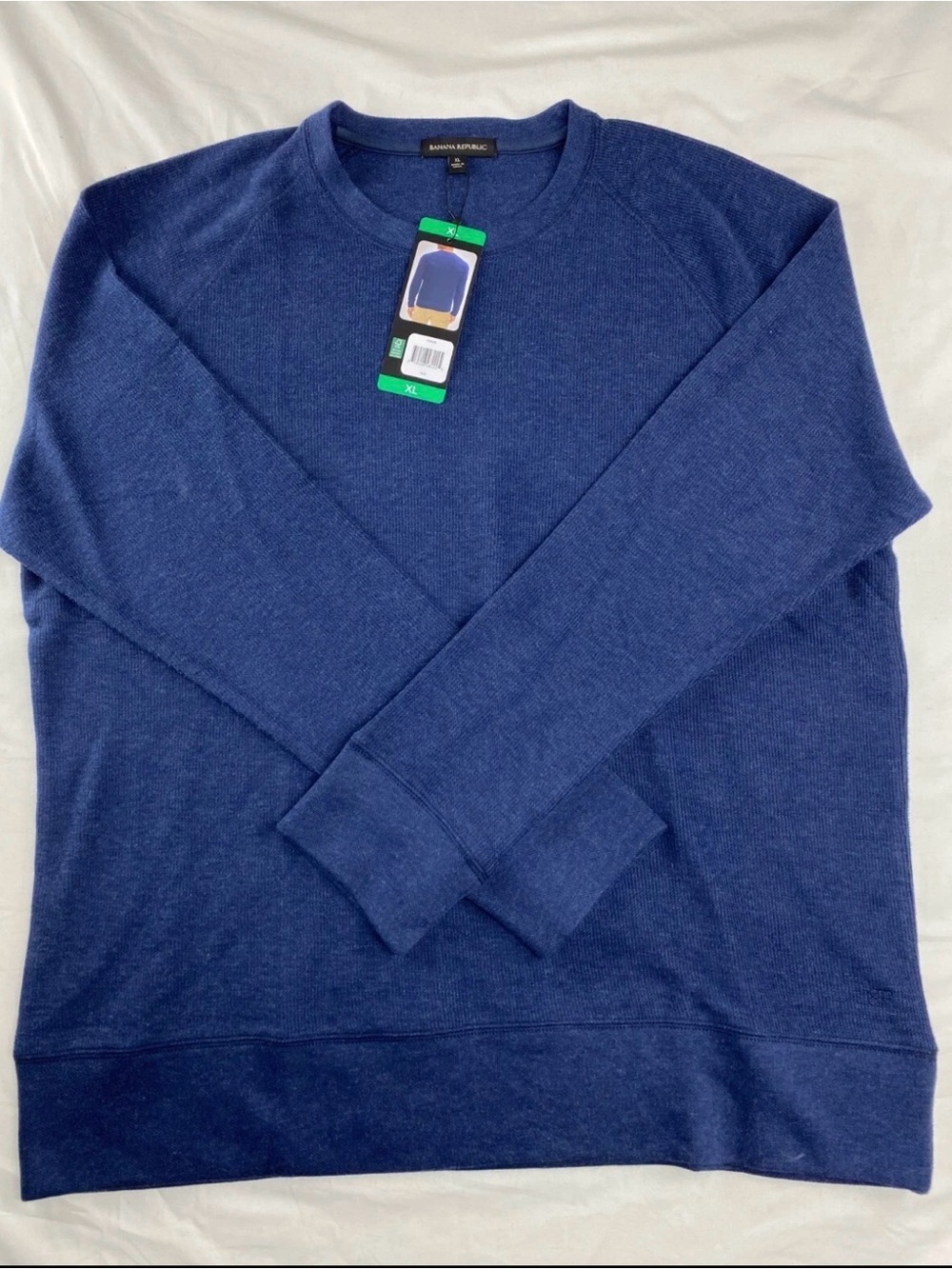 Banana Republic Men's Crewneck Lightweight Sweater Deep Blue Size XL NWT